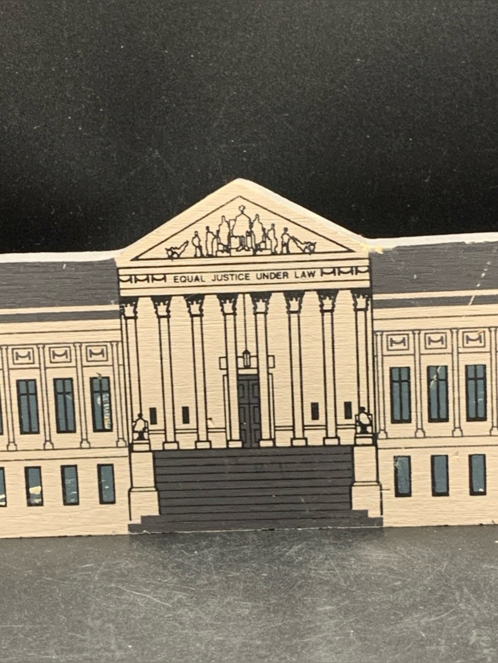 Vintage Cat's Meow Wood 1991 Washington DC Series US Supreme Court